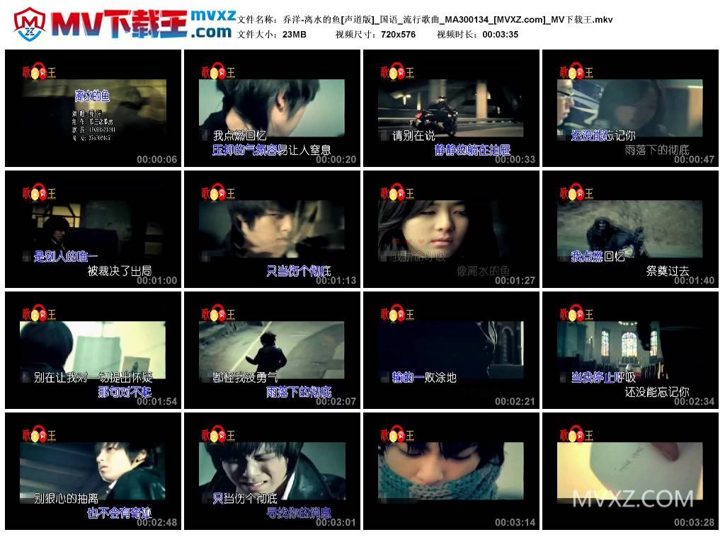 乔洋-离水的鱼[声道版]_国语_流行歌曲_MA300134